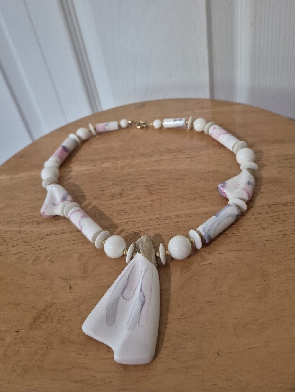 Ceramic Japan Watercolor Beaded Necklace
